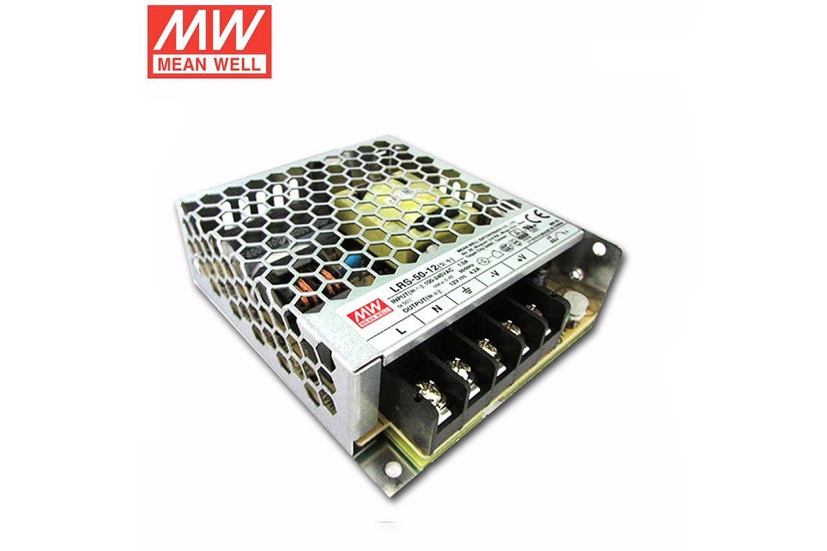 MeanWell LRS-50-12, 12VDC 4.2A 50W Güç Kaynağı