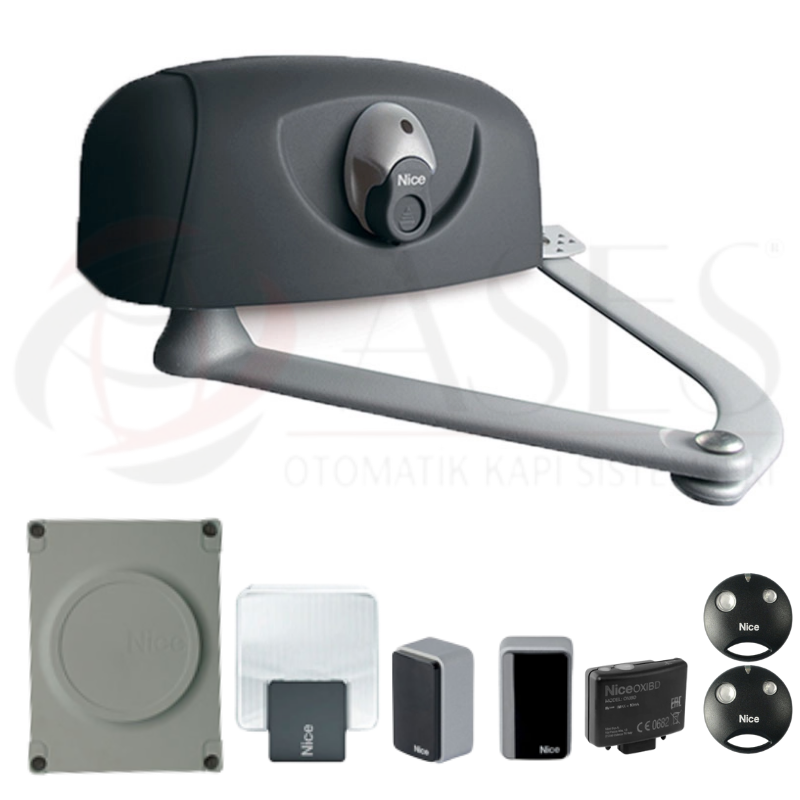 Nice Hyppo 7005 Dairesel Kapı Motoru (Tek Motorlu Kit)