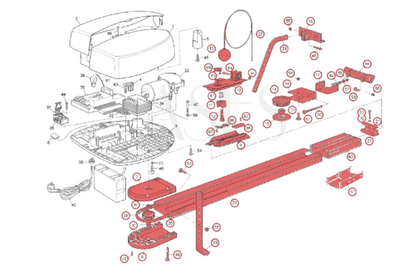 Nice Seksiyonel Kapı Motoru Rayı (3mt)