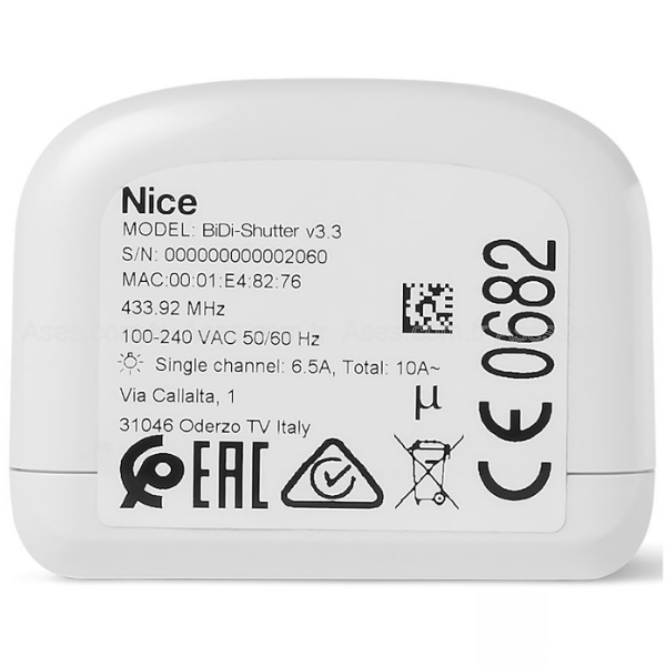 NİCE301205610101Nice BiDi-Shutter Panjur Kepenk Alıcısı
