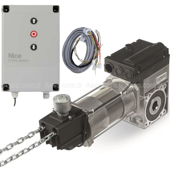 NiceSD 100 24 KITNice SD100 Endüstriyel Seksiyonel Motor Seti