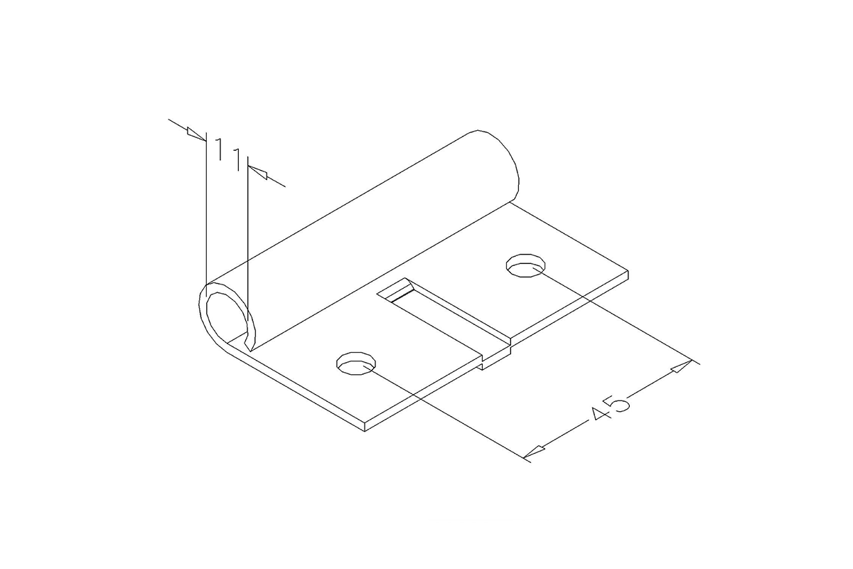 Seksiyonel Kapı Tekerlek Taşıyıcı 2,5mm