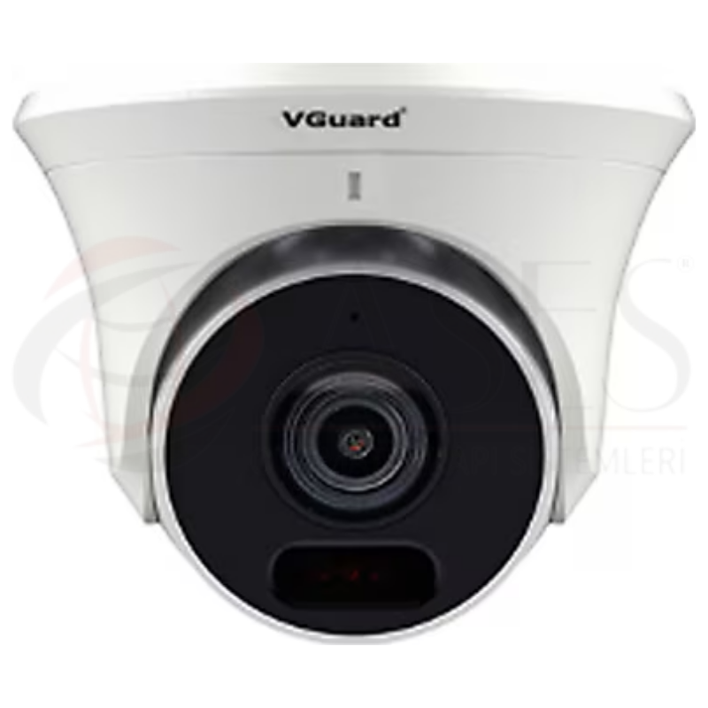 VGuard VG-255AC-DF 2mp 2.8mm Sabit Lens Dahili Sesli Full Color AHD Dome Kamera