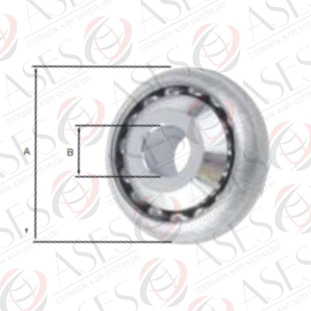 WHİTE FORMAKS.042.00.S12Panjur Rulmanı 42x12mm Çelik