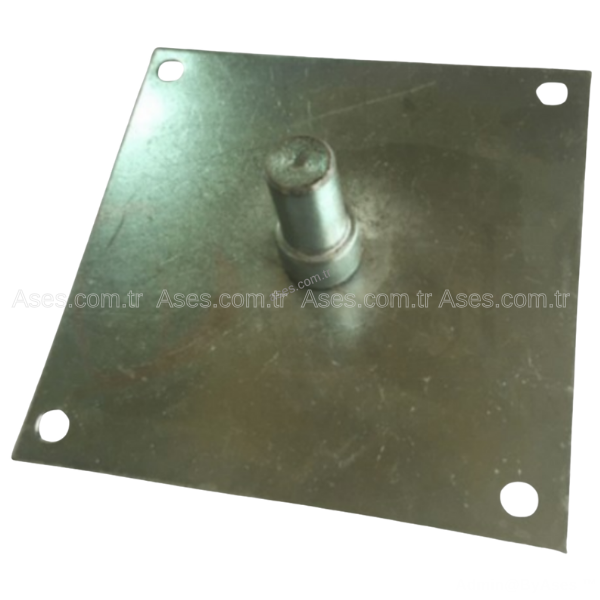 WHİTE FORMAKS.100.00.ROBÇelik Plaka 12mm Pimli Duvar Tipi 100mm Kare