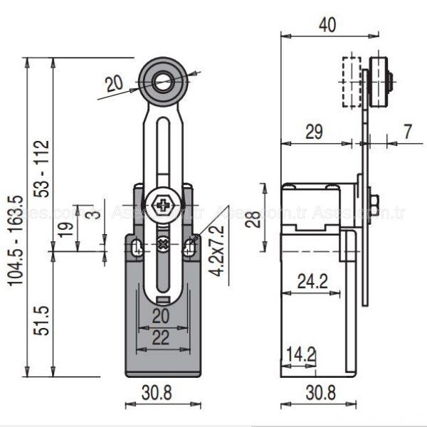White RoseASE.JSV.FR1655White Rose Jet Serisi Motor Limit Siviç