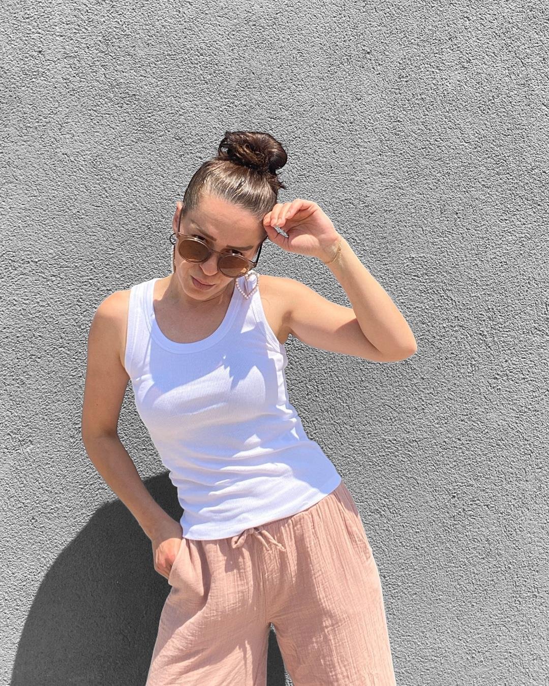 Beyaz Ribana Basic Atlet