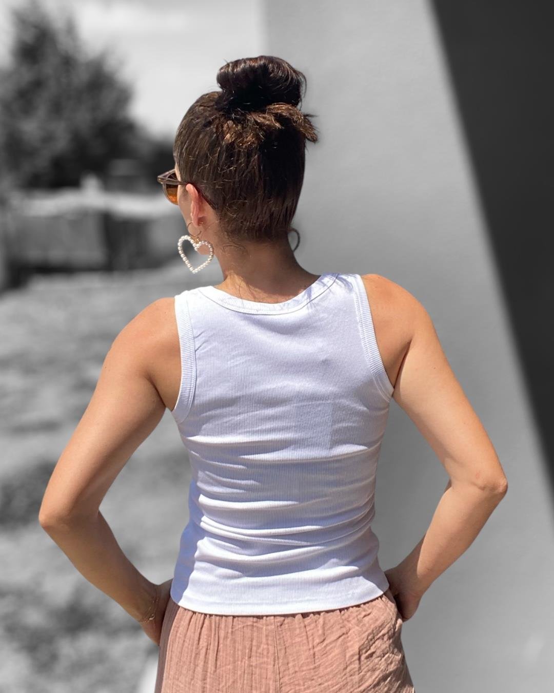 Beyaz Ribana Basic Atlet