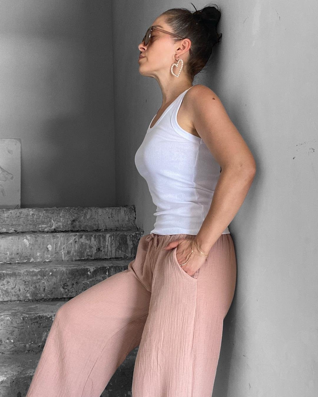 Beyaz Ribana Basic Atlet