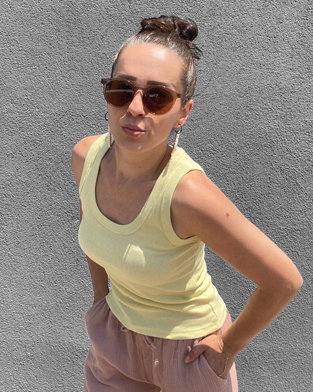 Sarı Ribana Basic Atlet