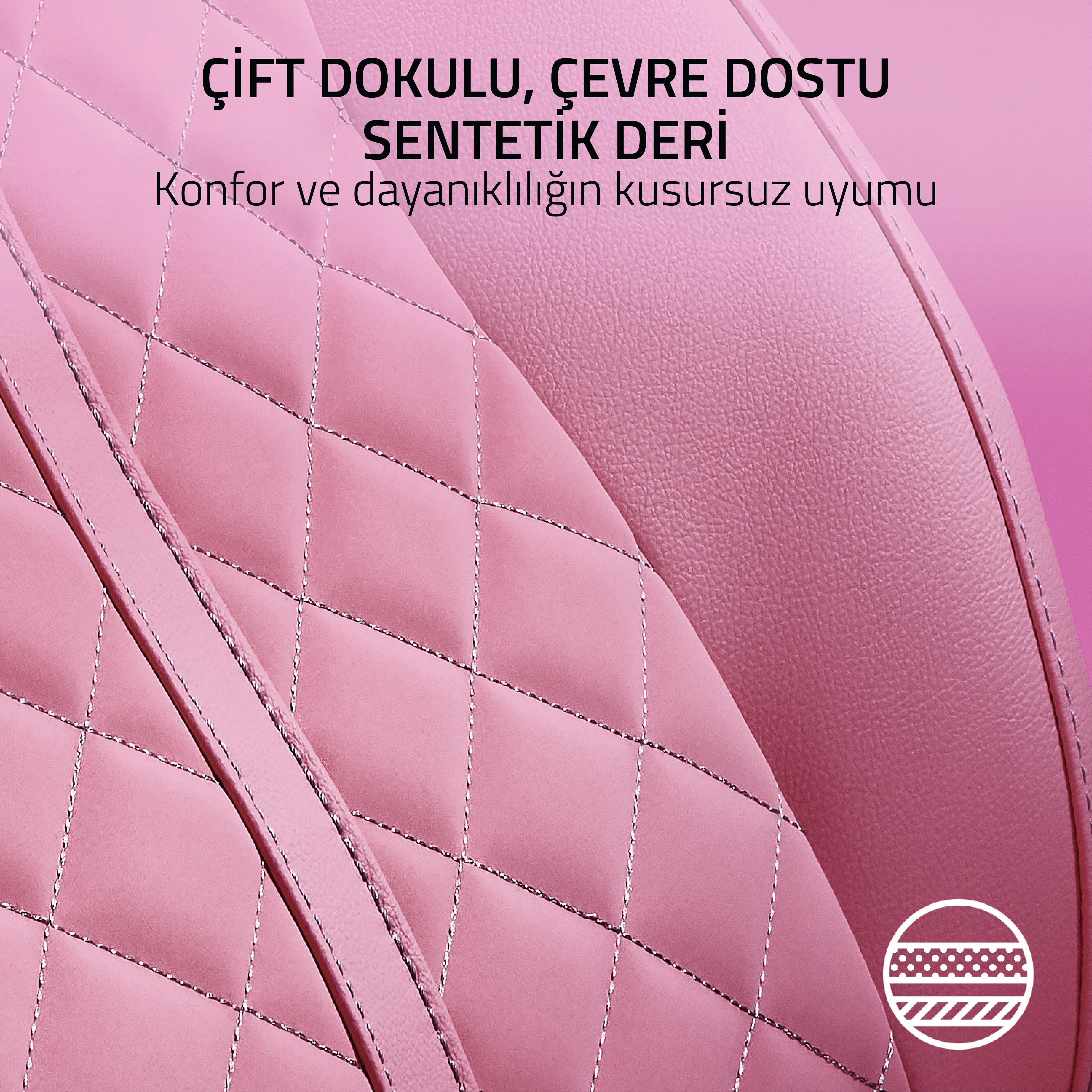 Razer Enki Oyuncu Koltuğu Pembe RZ38-03720200-R3G1