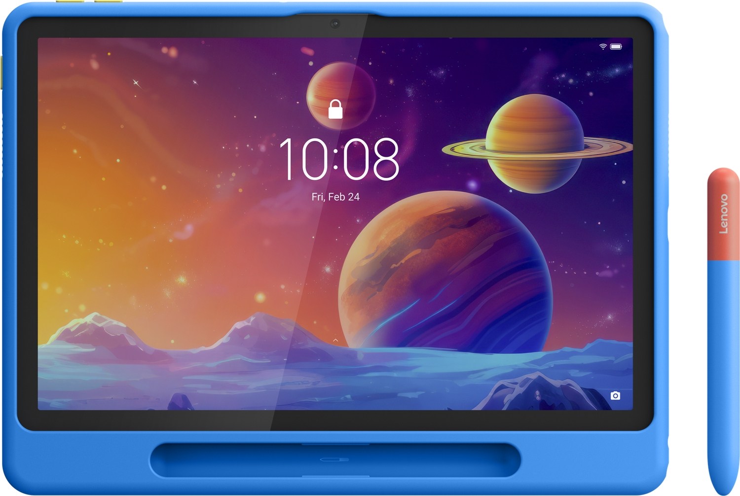 Lenovo Tab + Tab K10 Gen 2 (Zaeh, Zaej, Zaek, Zael - TB311FU, TB311XU) Uyumlu Play Suite Kalem + Tablet Kılıfı Mavi ZG38C07051