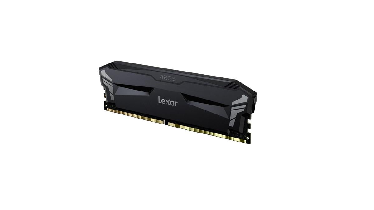 LEXAR ARES RAM DT GAMING DDR4 UDIMM 32GB KIT (2x16GB) 3600 MEMORY WITH HEATSINK BLACK COLOR DUAL PACK LD4BU016G-R3600GD0A
