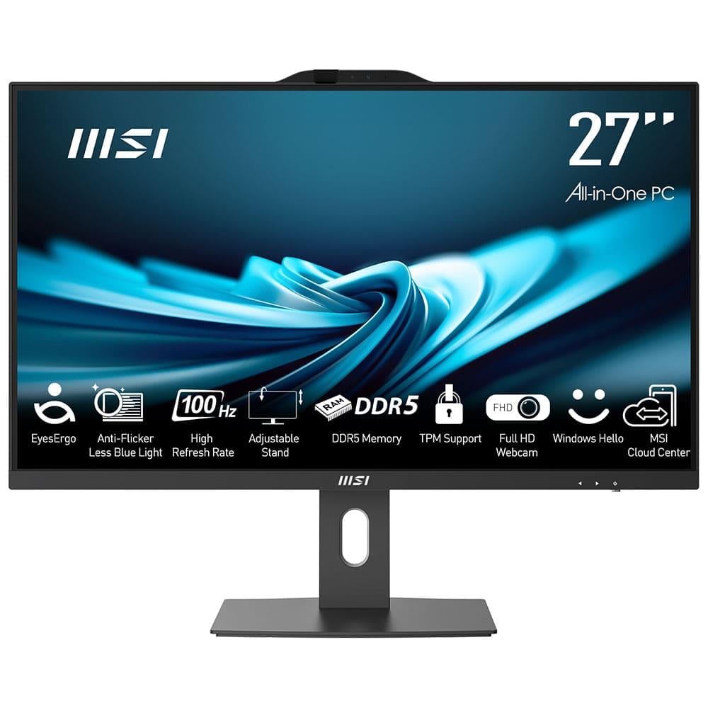MSI PRO AP272P 14M-695EU 27 FHD 16:9 (1920X1080) I5-14400 16GB DDR5 512GB SSD W11PRO SIYAH AIO PC