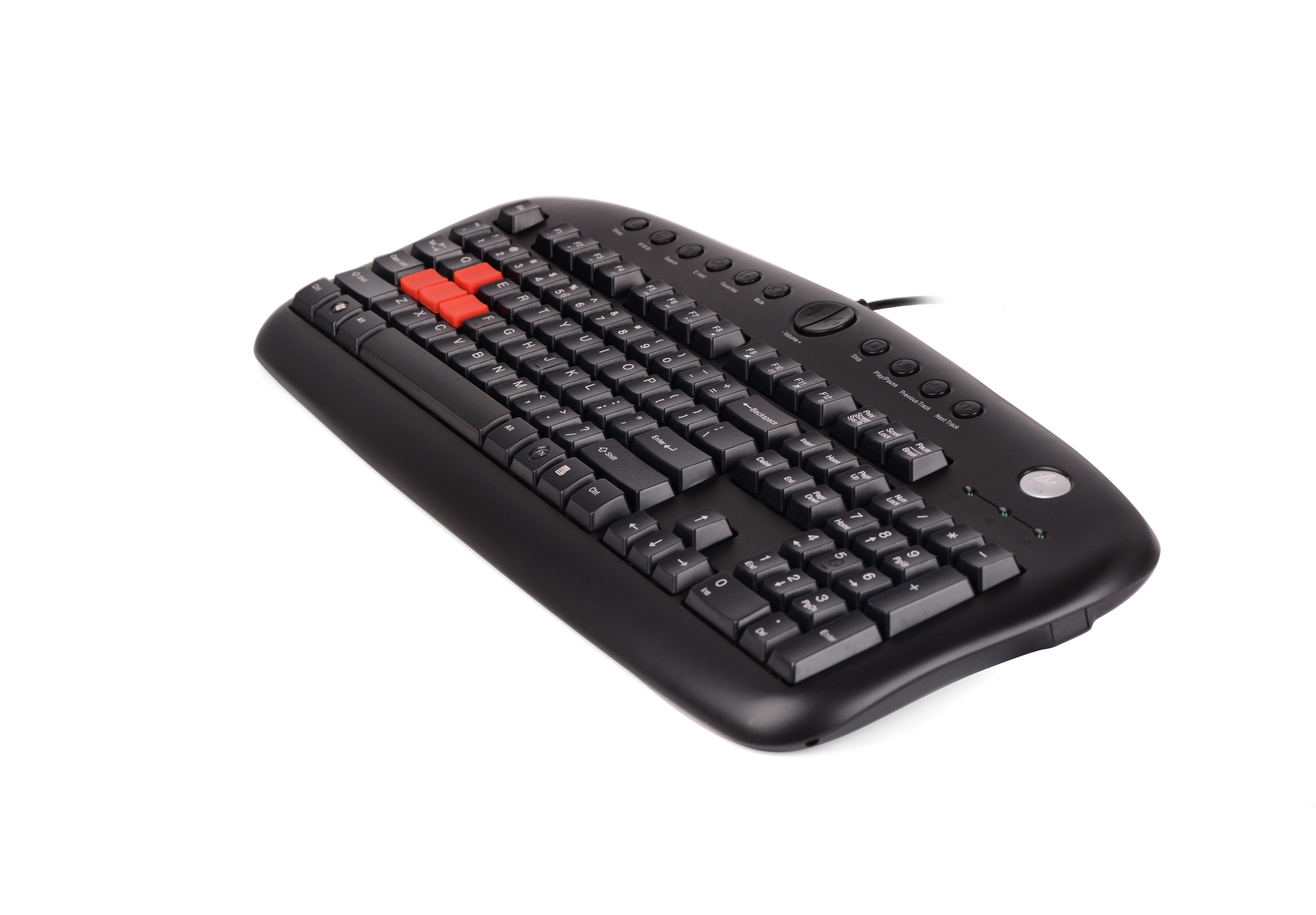A4-Tech KB-28G Q USB Siyah Multimedya Klavye