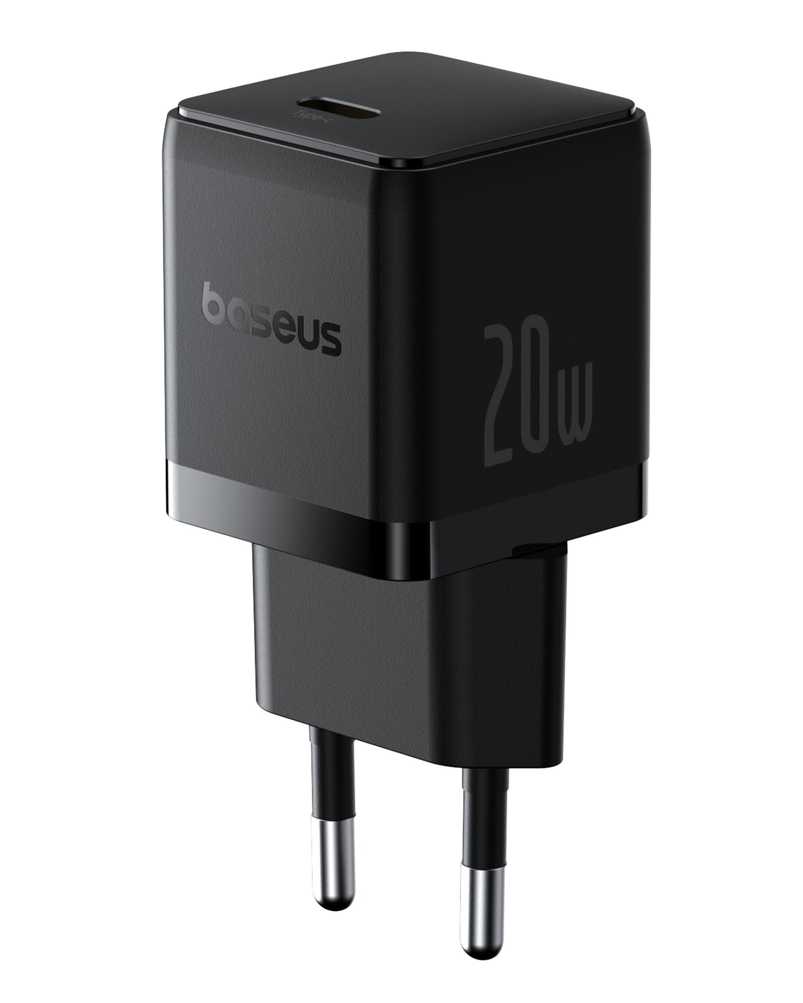 Baseus Palm 1C 20 W Hızlı Şarj Adaptörü, Siyah