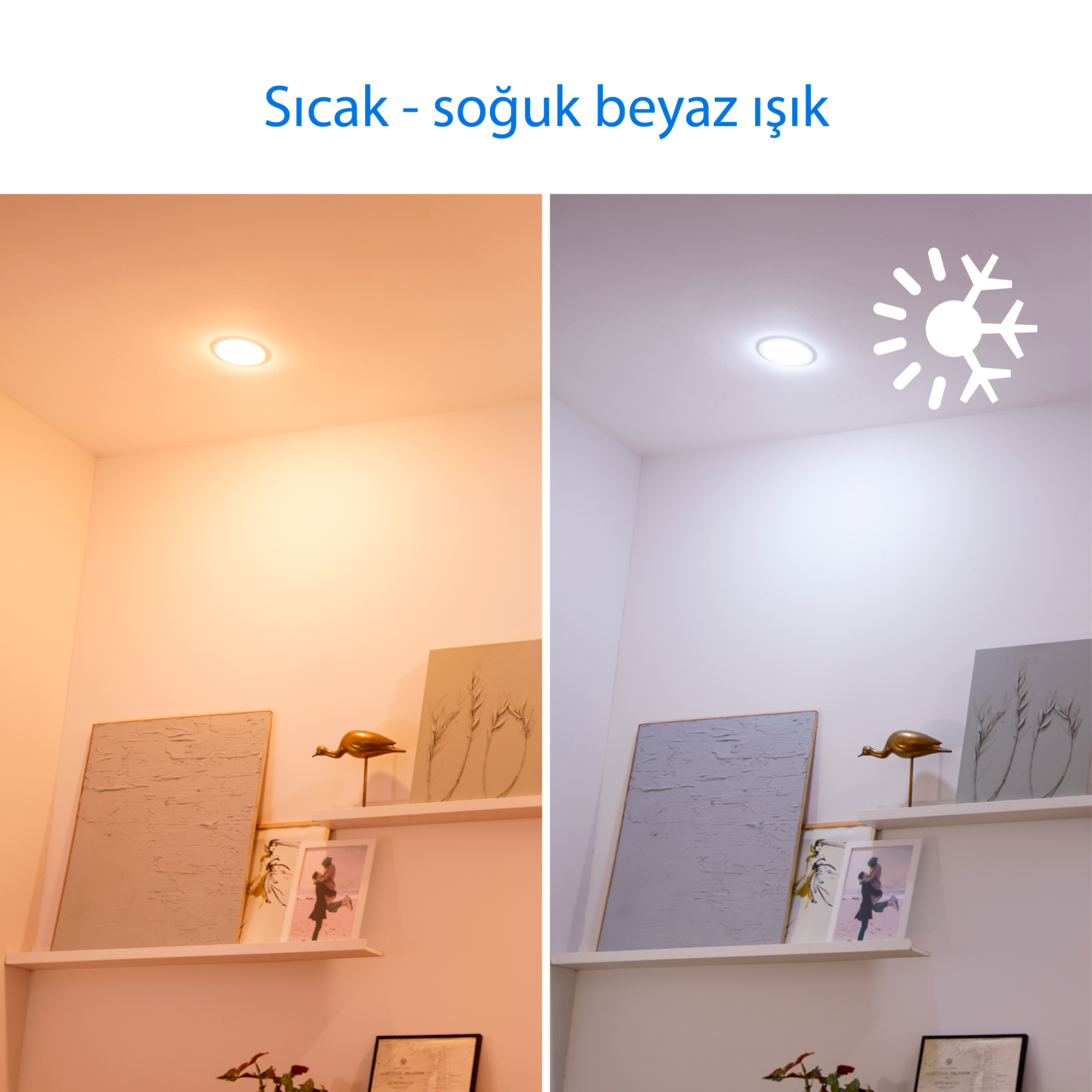 Philips Smart Lighting LED Spot Ampul GU10 Cam 50W Eşdeğer RGB - Google Home, Alexa, HomeKit ve Matter uyumlu