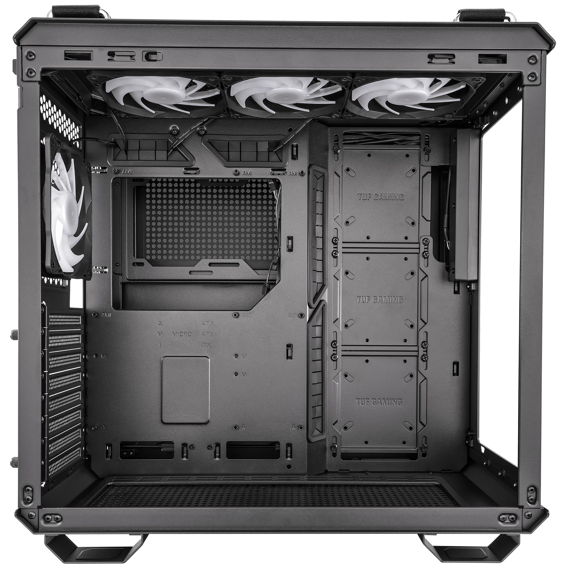 ASUS TUF GAMING GT502 PANAROMİK TEMPERLİ CAM USB TYPE-C ATX / MICRO-ATX / MINI-ITX FANLI KASA