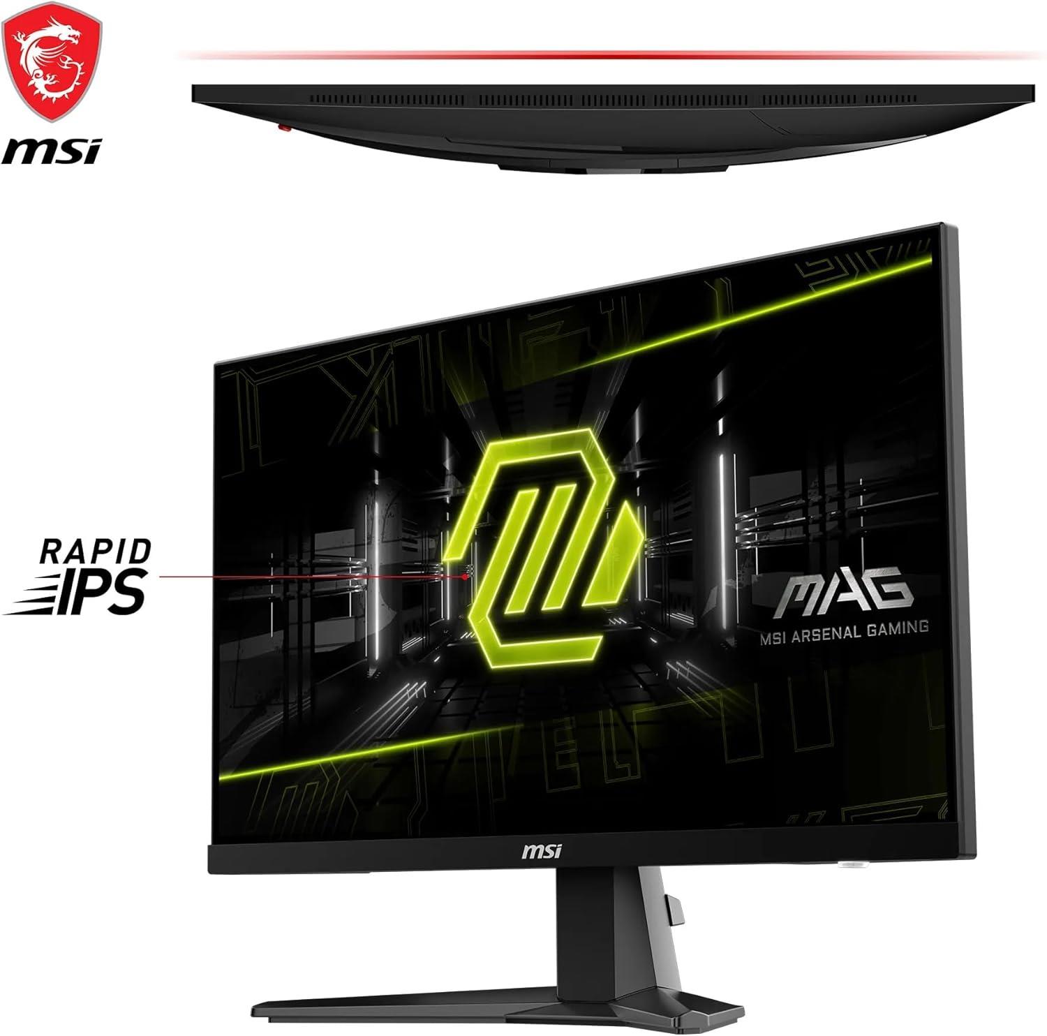 MSI 24.5 MAG 256F FLAT IPS 1920x1080 (FHD) 16:9 180HZ 1MS FREESYNC PREMIUM GAMING MONITOR