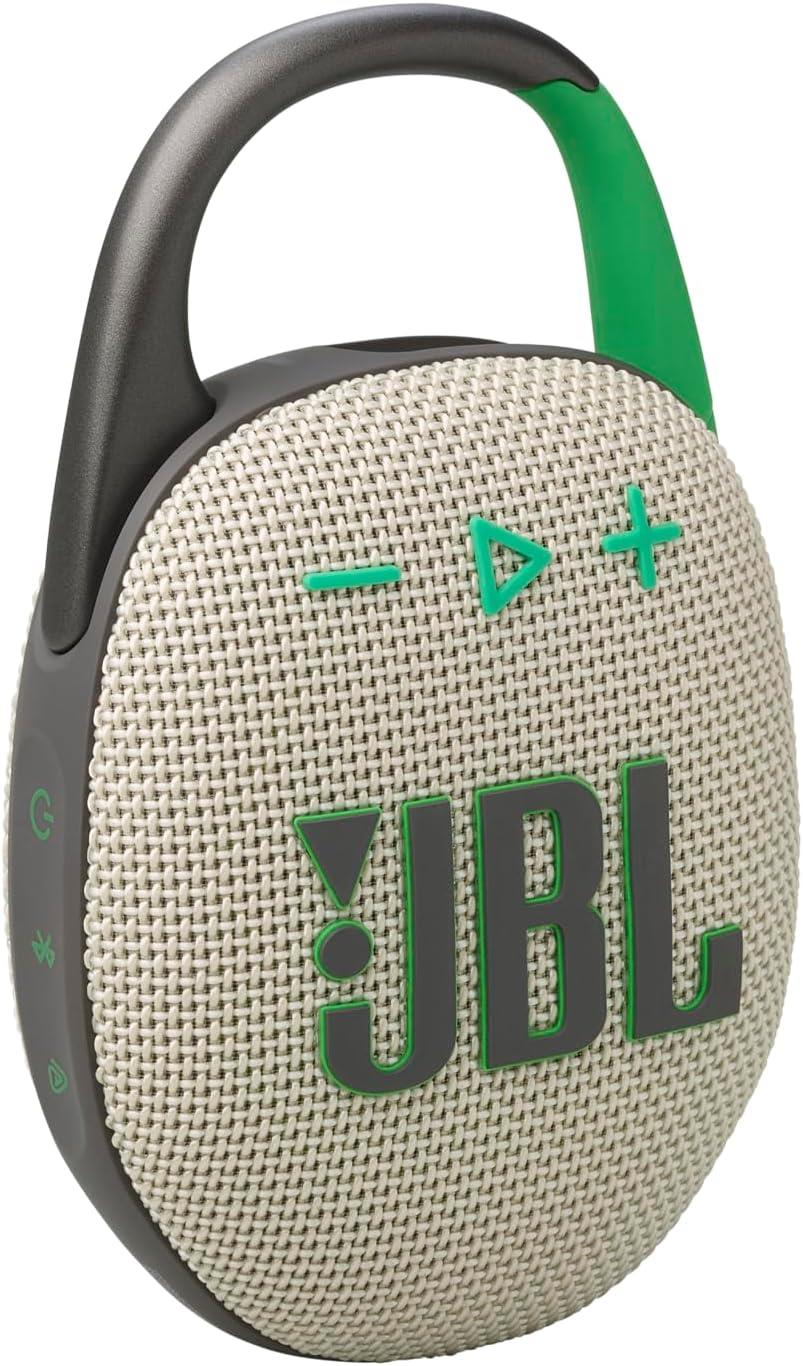 JBL Clip5, Bluetooth Hoparlör IP67, Bej/Yeşil