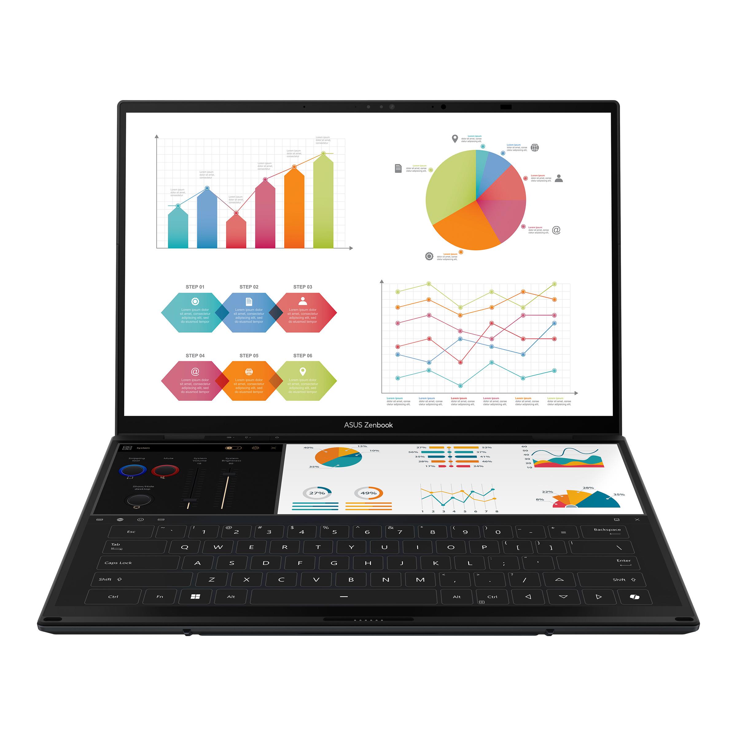 Asus Zenbook DUO UX8406CA-PZ210W Intel Core Ultra 9 Processor 285H 32GB 2TB SSD 14.0