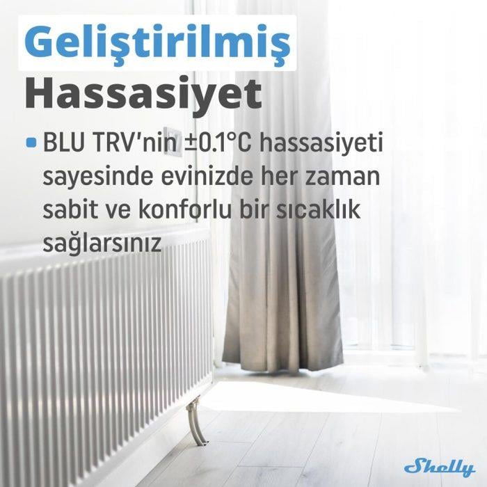 Shelly BLU TRV Akıllı Termostatik Radyatör Vanası