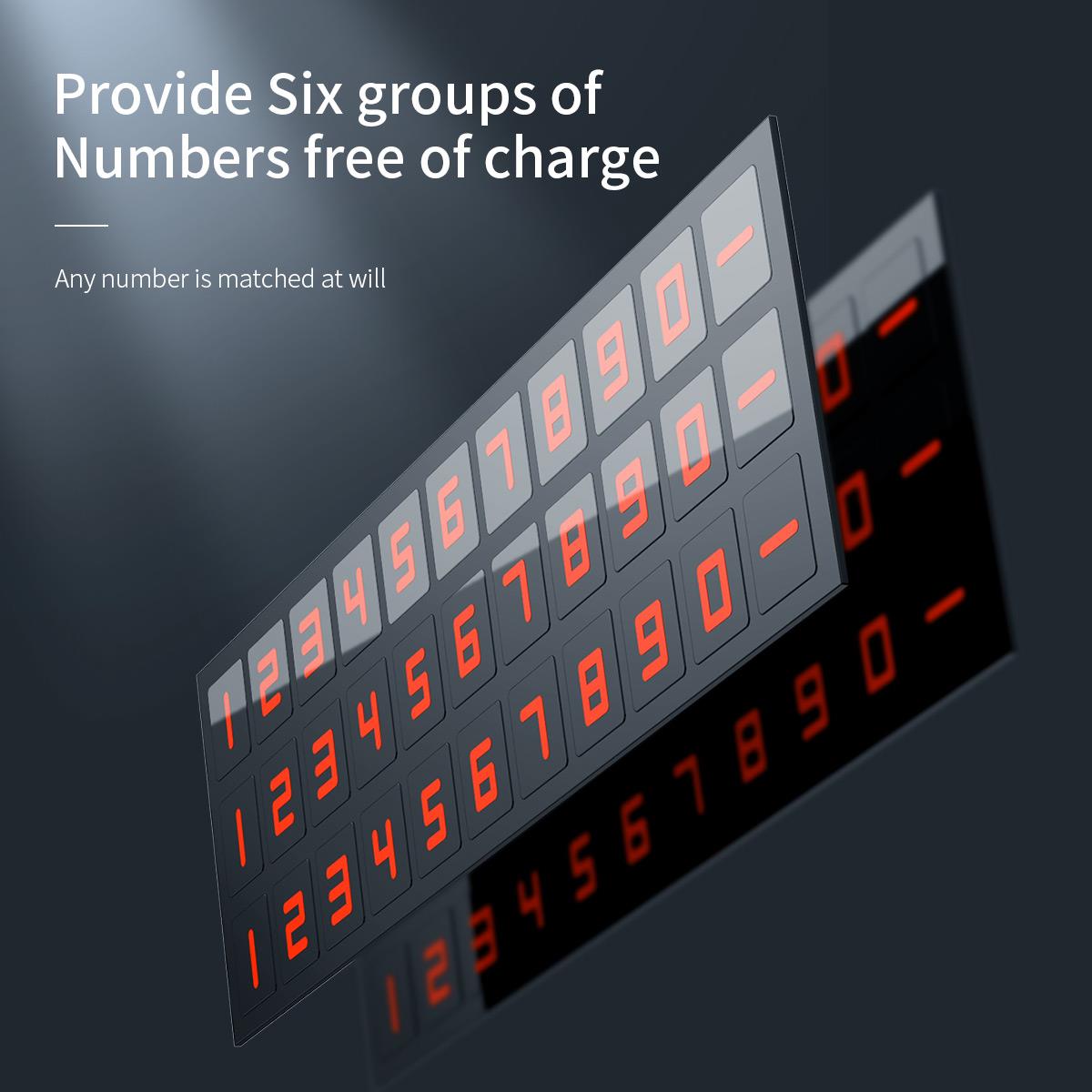 Baseus Moonlight Box Serisi Araç İçi Telefon Numarası Yazma Aparat Numaratör - Koyu Gri