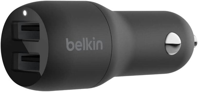 Belkin 24w Hızlı Araç Şarj Cihazı 2 Port Usb - Siyah Ccb001btbk 