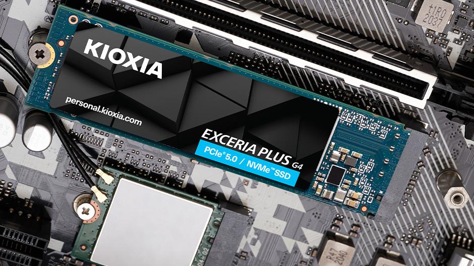 Kioxia PCIe M2 1TB Exceria Plus Gen5 SSD 10.000/7.900