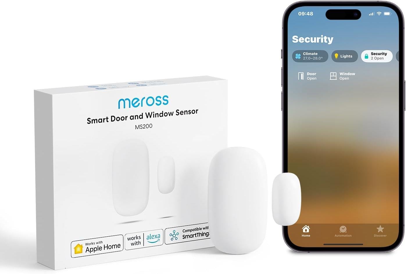 Meross Akıllı Pencere ve Kapı Sensörü MS200