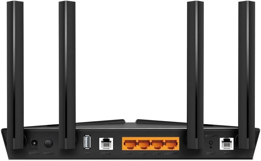 TP-LINK Archer VX1800v, AX1800 Mbps Çift Bant Gigabit Port, Fiber Destekli Wi-Fi 6 VDSL Modem Ro