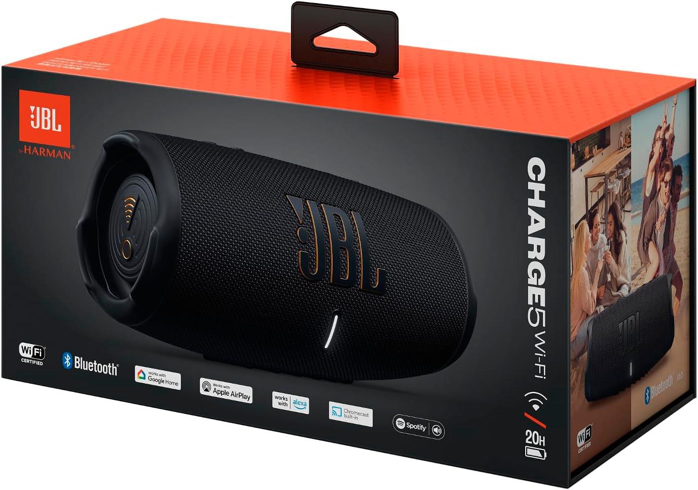 JBL Charge5 WiFi Hoparlör IP67, Siyah
