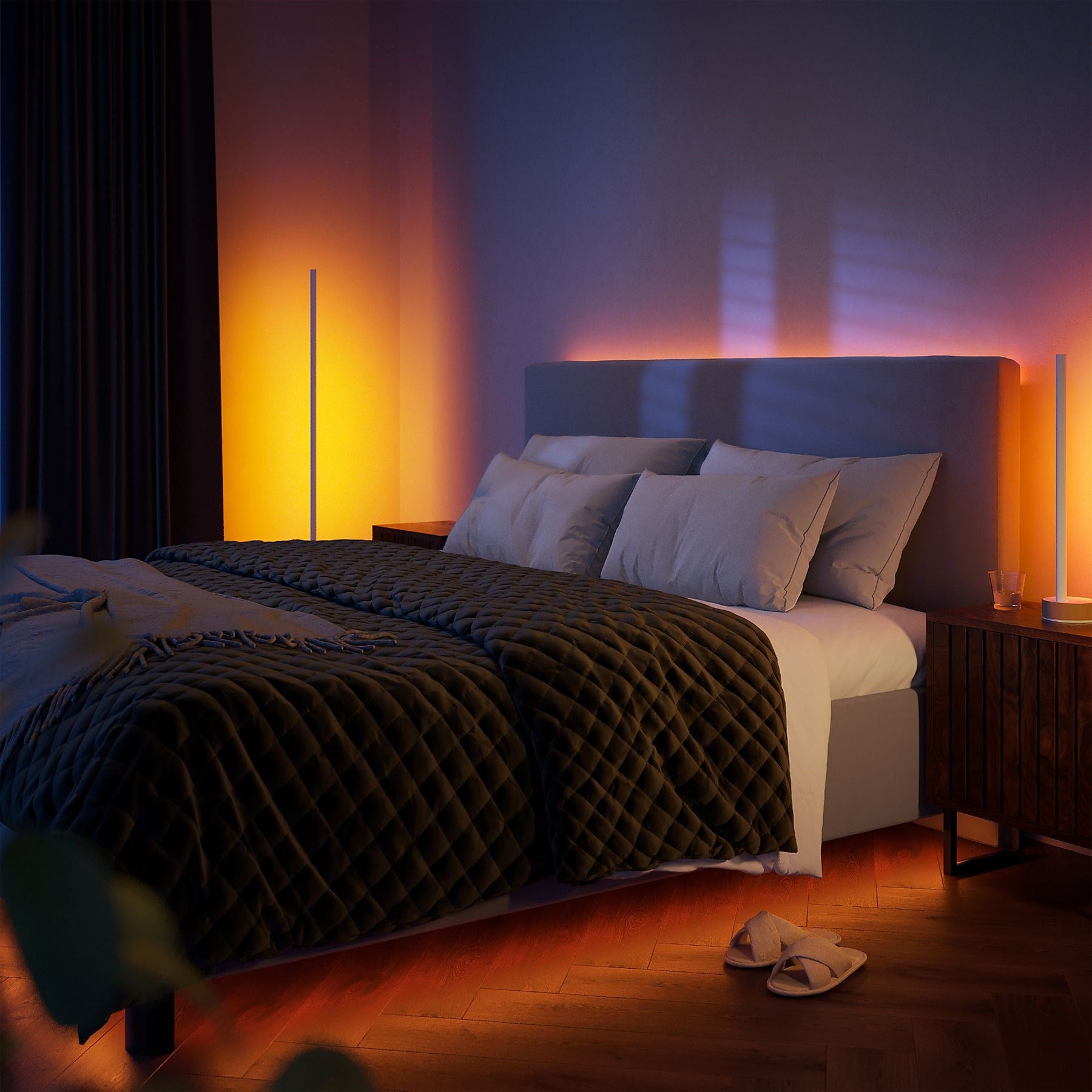 Philips Hue Gradient Signe Masa Lambası - Meşe