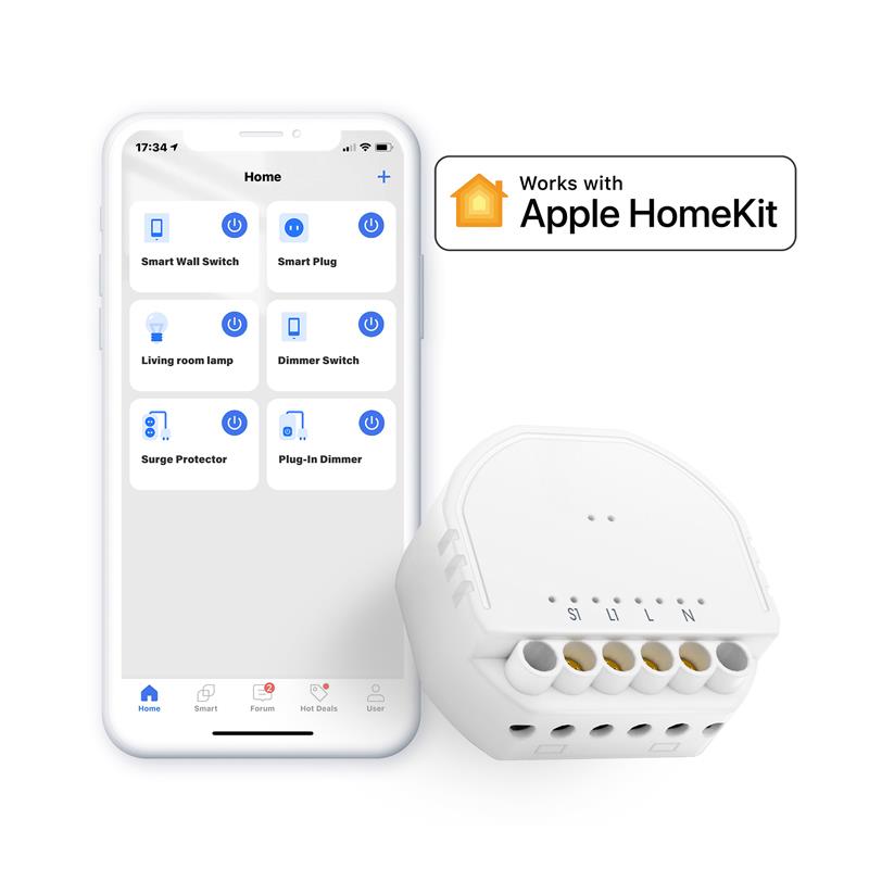 Meross Akıllı Wi-Fi Duvar İçi Anahtar MSS810