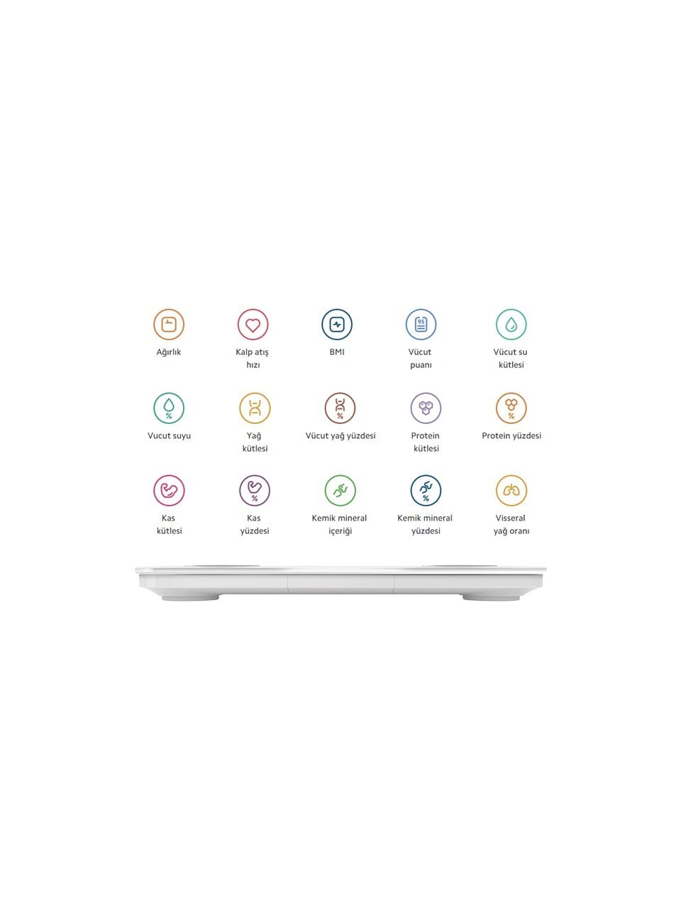 Xiaomi Mi Body Composition Scale S400 Yeni Nesil Çift Frekanslı Akıllı Bluetooth Baskül