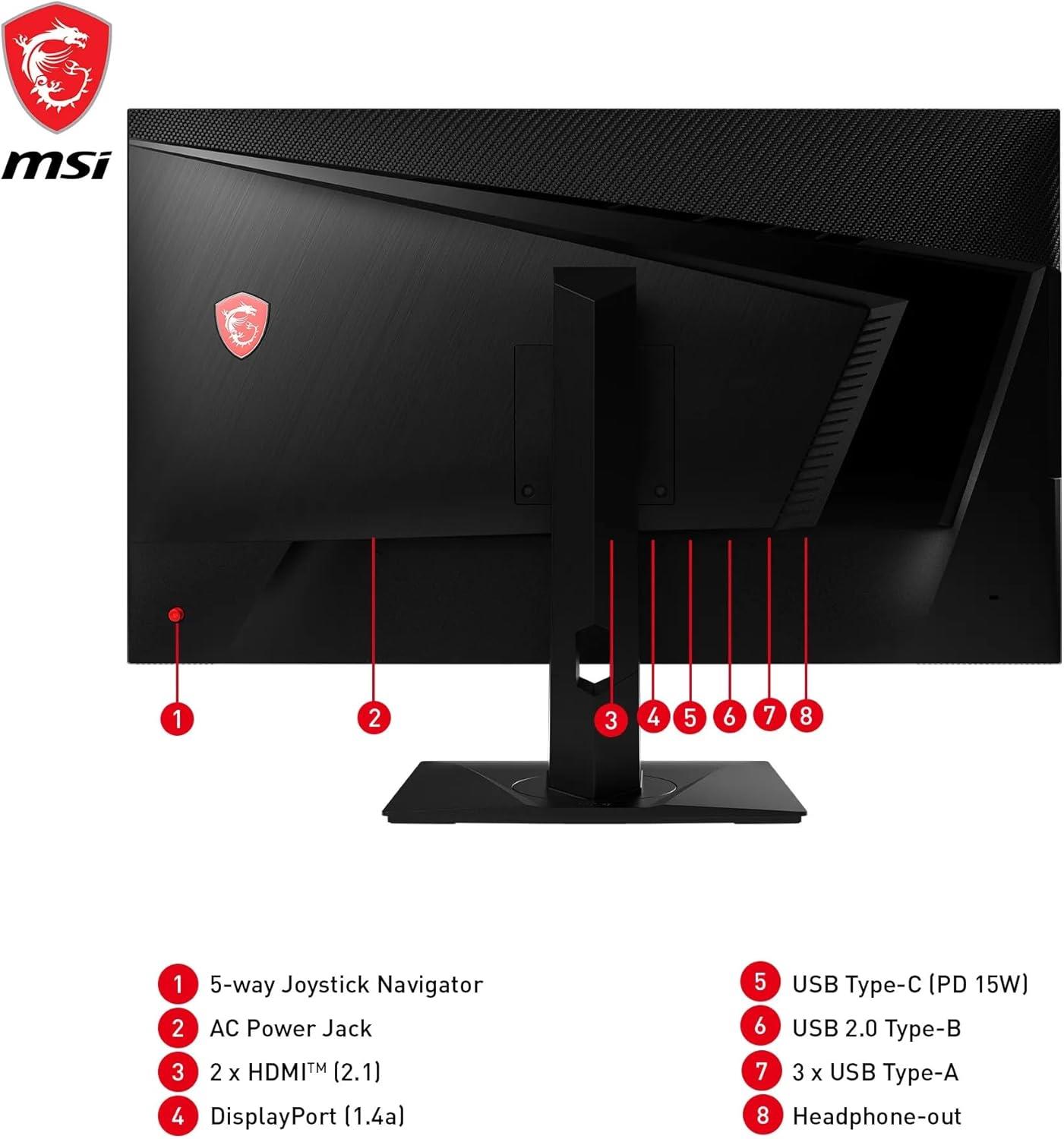 MSI 32 MAG 322UPF FLAT RAPID IPS 3840x2160 (UHD) 16:9 160HZ 1MS FREESYNC PREMIUM PRO GAMING MONITOR