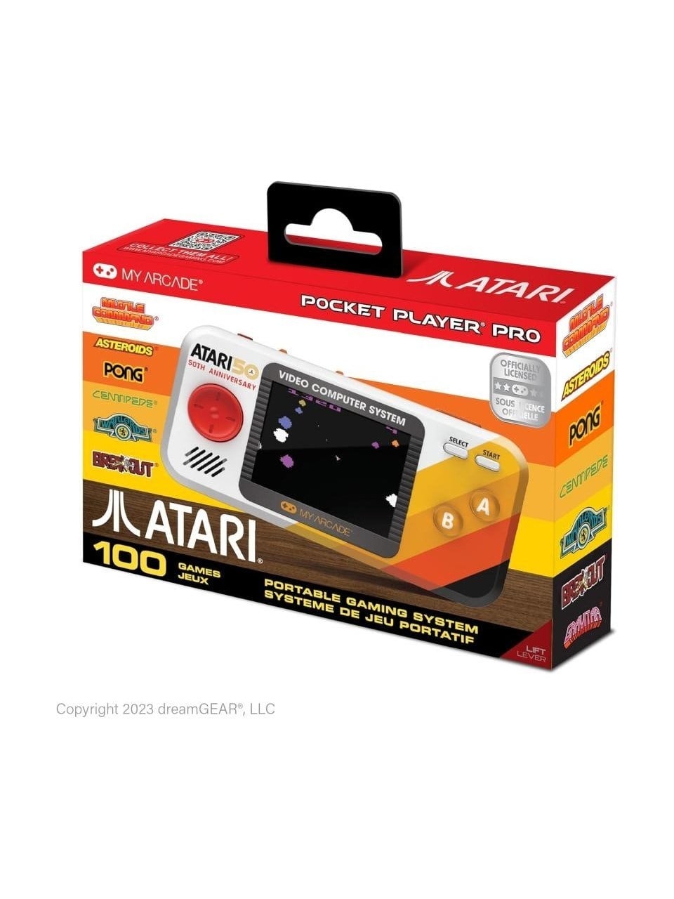 My Arcade 7015 Atari Pocket Player Pro Taşınabilir Oyun Sistemi 100 Oyun