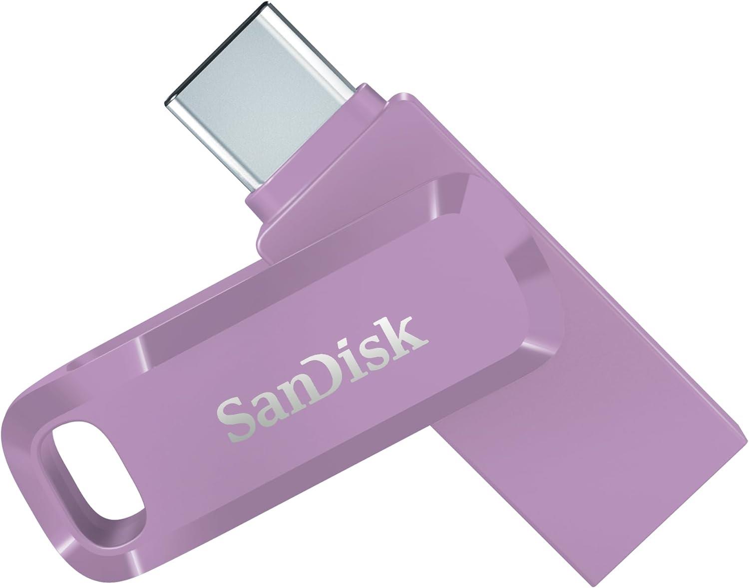 SanDisk Ultra Dual Drive Go USB Type CTM Flash Drive 128GB Lavanta