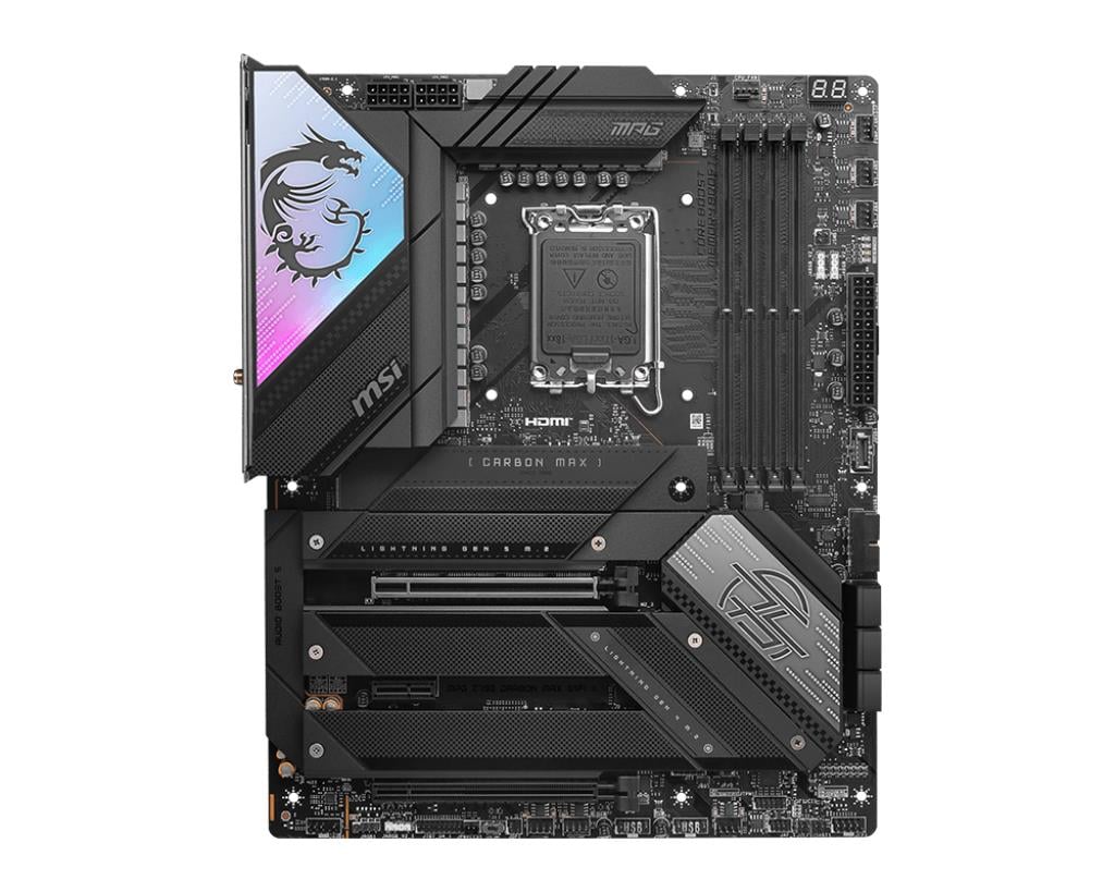 MSI MB MPG Z790 CARBON MAX WIFI II SOKET 1700 DDR5 7800MHZ(OC) PCI-E Gen5 M.2 USB3.2 HDMI 1x5G LAN WI-FI 7 ATX