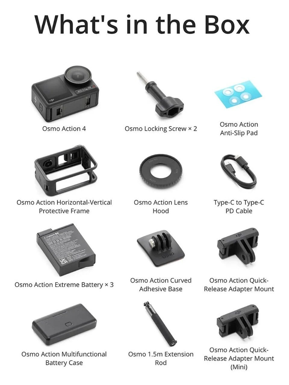 DJI Djı Osmo Action 4 Adventure Combo 