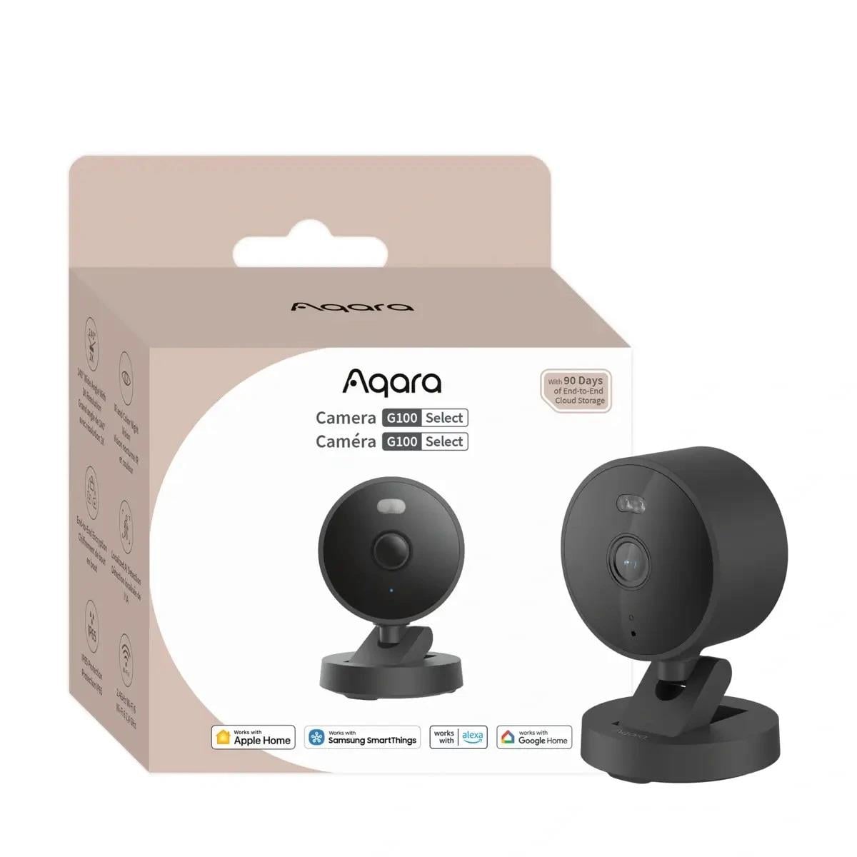 Aqara Akıllı Kamera G100 Siyah CH-C08D-S (Apple Home Destekli)