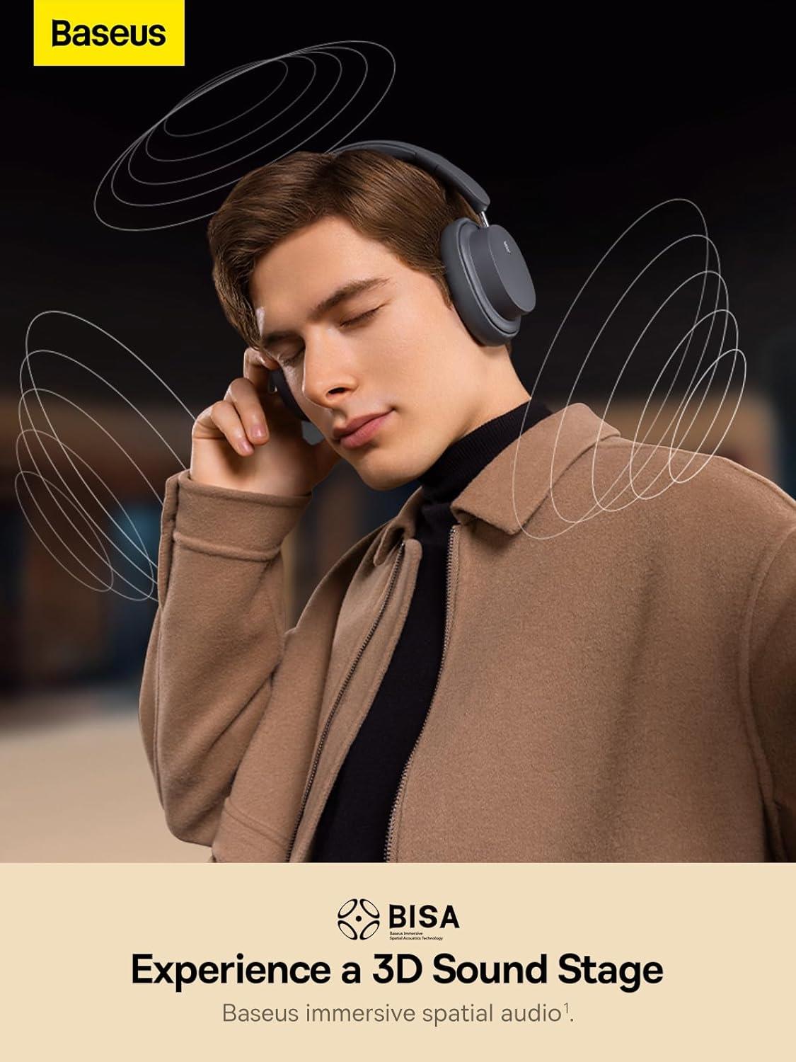 Baseus D05 Bluetooth Headphone-Gri