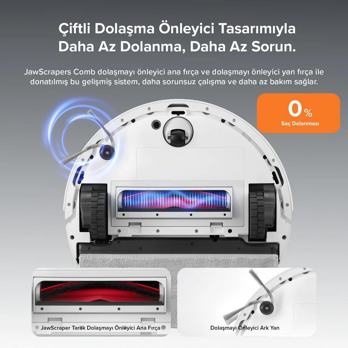 ROBOROCK Q8 Max Pro Akıllı Robot Süpürge - Beyaz