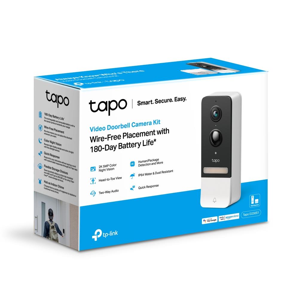 Tapo D230S1 Akıllı ve Pilli Görüntülü Kapı Zili