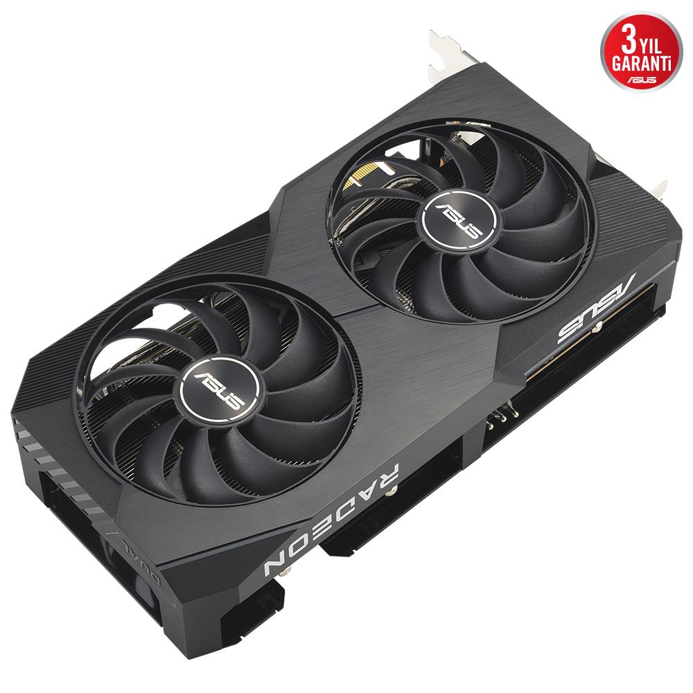 ASUS RADEON RX 6600 DUAL RX6600 8G V2 8GB GDDR6 128bit 2491Mhz OC HDMI 3xDP EKRAN KARTI