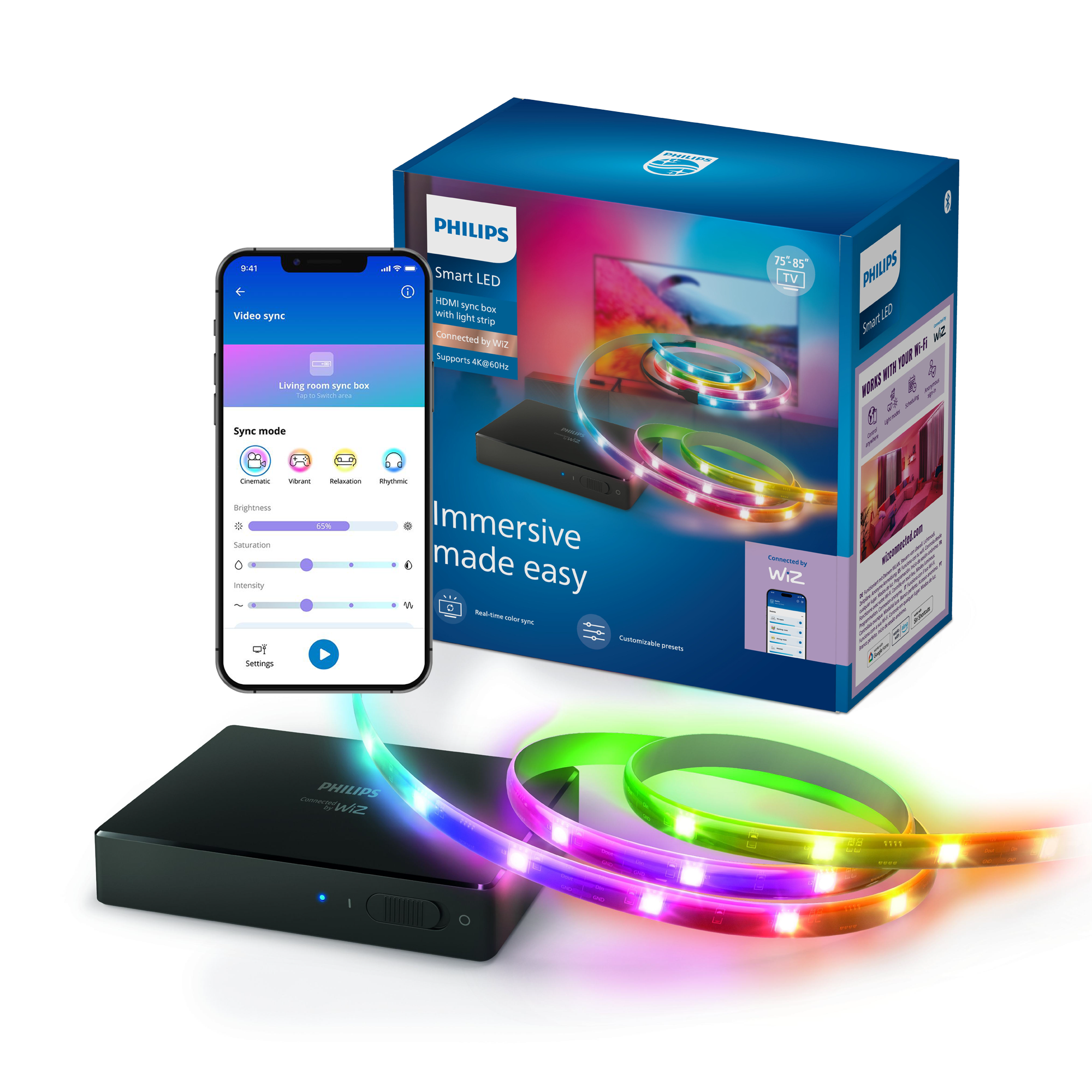 Philips Smart Lighting HDMI 2.0 Sync Box Kiti (75
