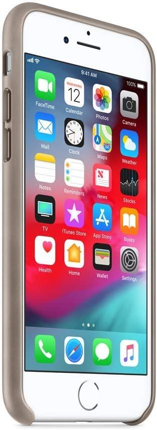 Apple iPhone 8 - 7 Deri Kılıf Vizon Grisi