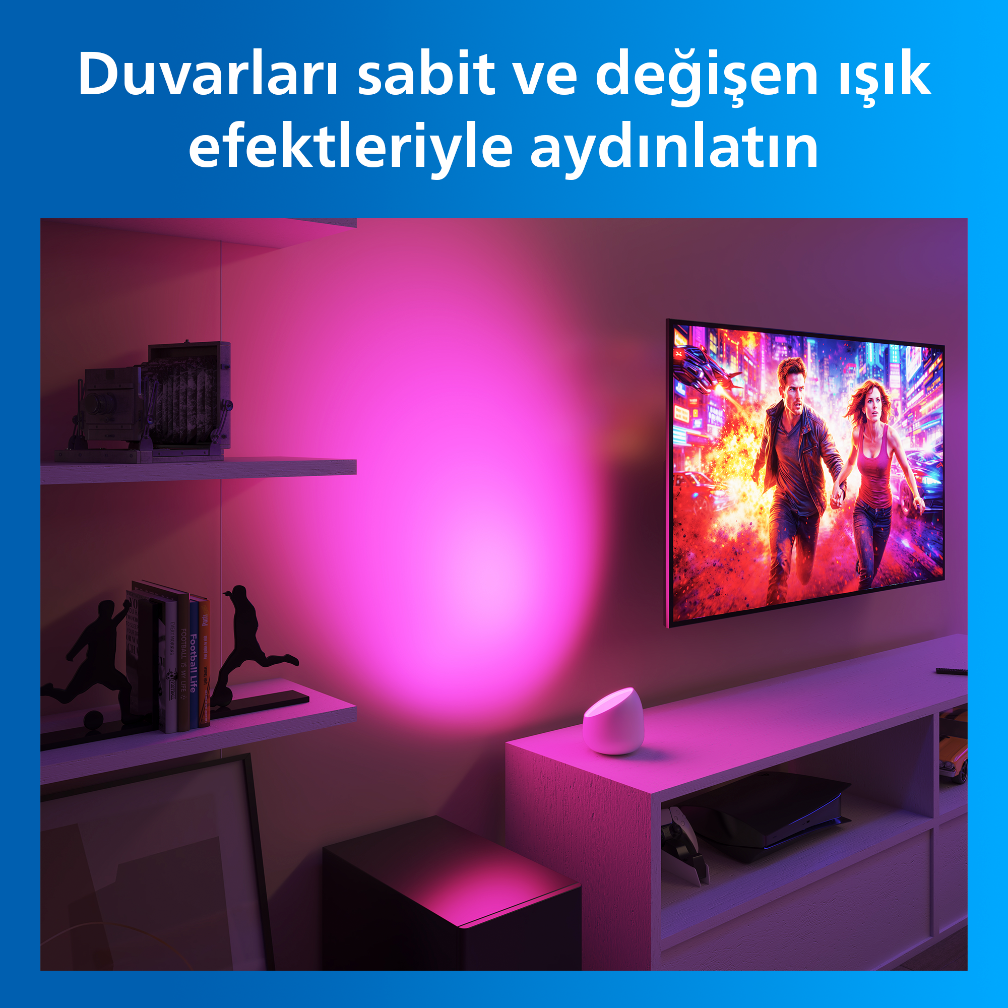 Philips Smart Lighting Squire Lite Akıllı Masa Lambası - Beyaz - Google Home, Alexa, HomeKit ve Matter uyumlu