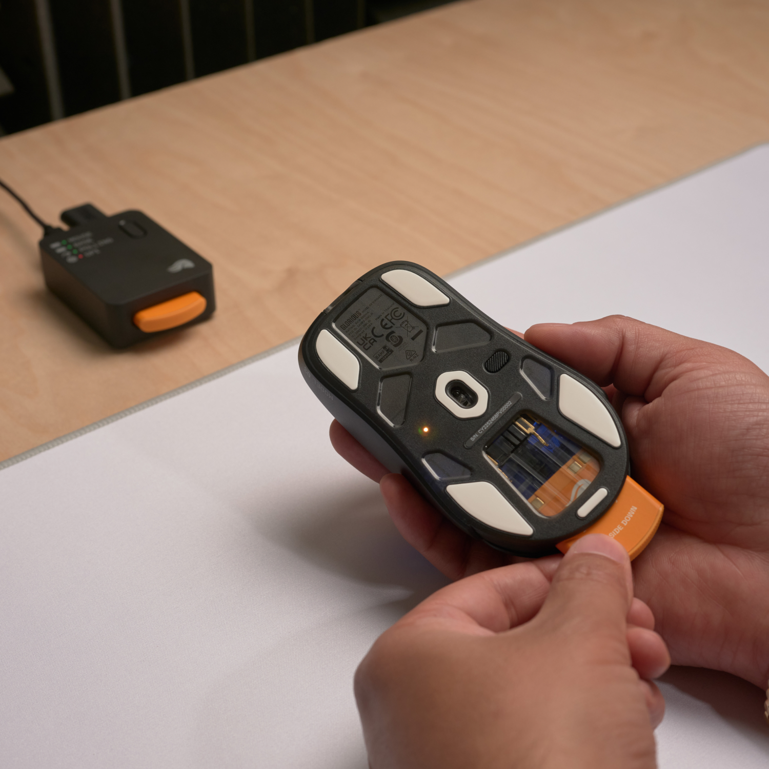 Glorious Model O3 Kablosuz RGB Ultralight 30000 DPI Gaming Mouse -Mat Siyah