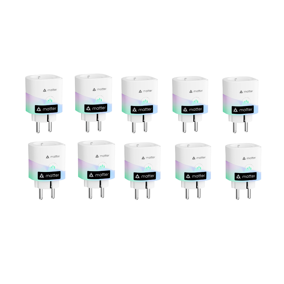 Meross Matter Akıllı Wi-Fi Mini Priz 10'lu Paket (Apple HomeKit, Alexa ve Google Home Destekli)